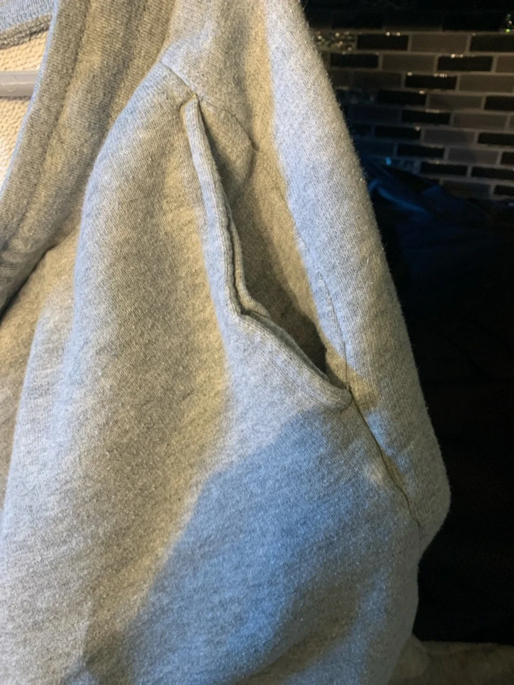 J. Crew Light Heather Gray Fleece Sweatshirt - Picture 4 of 5